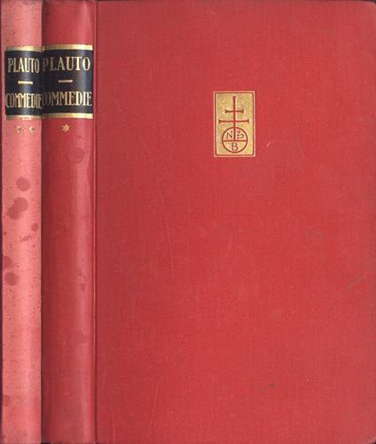 Commedie Vol. I. II. Vol.I: Aulularia. Miles glorosus. Vol. II: Bacchides. Captivi - T. Maccio Plauto - copertina