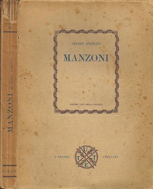 Manzoni - Cesare Angelini - copertina