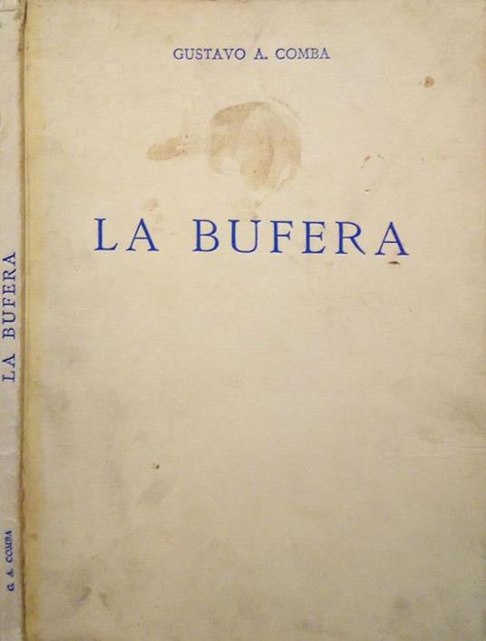 La bufera - Gustavo A. Comba - copertina