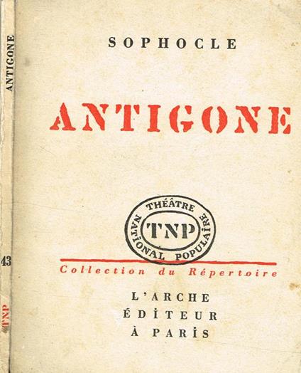 Antigone. Tragedie - Sofocle - copertina