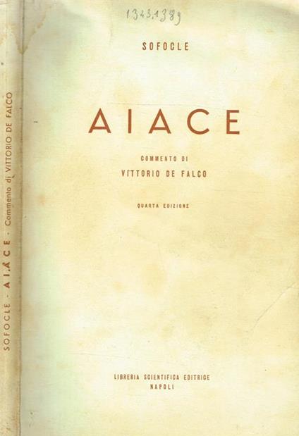 Aiace - Sofocle - copertina