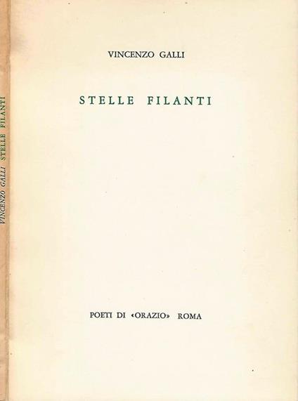 Stelle Filanti - Vincenzo Galli - copertina