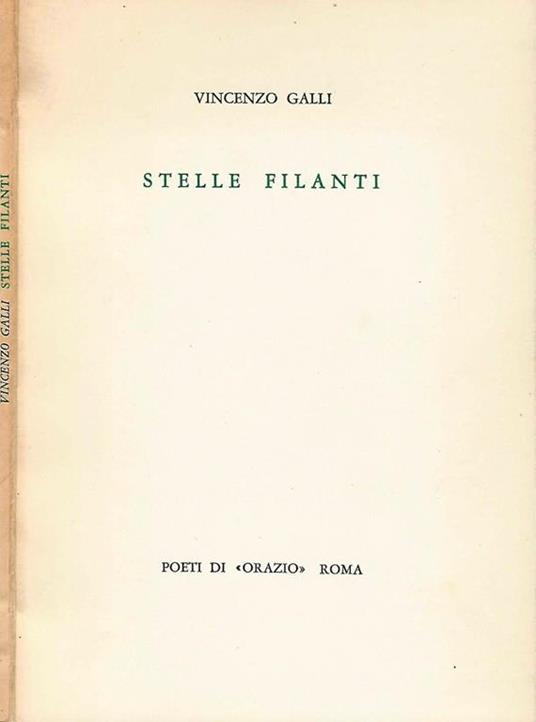 Stelle Filanti - Vincenzo Galli - copertina