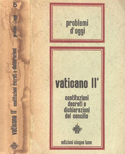 Vaticano II. Costituzioni, decreti e dichiarazioni del concilio - copertina