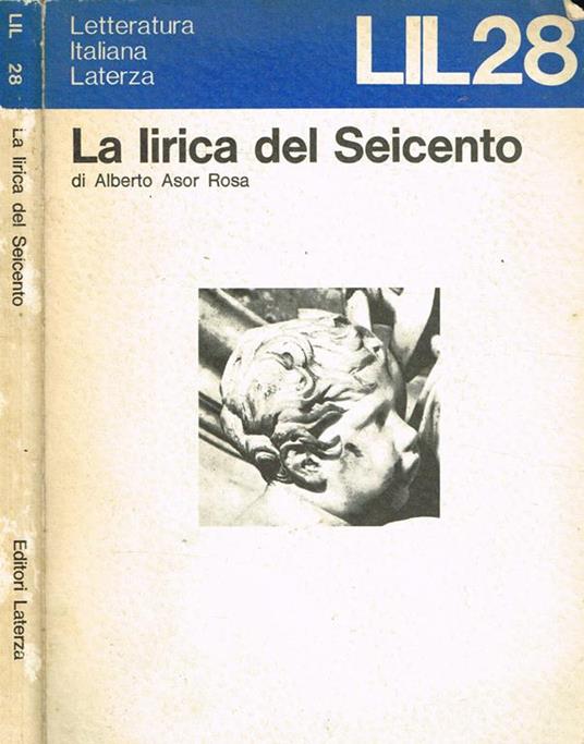 La lirica del Seicento - Alberto Asor Rosa - copertina