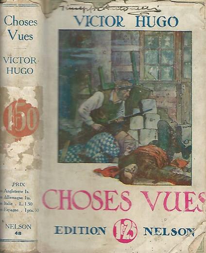 Choses vues - Victor Hugo - copertina