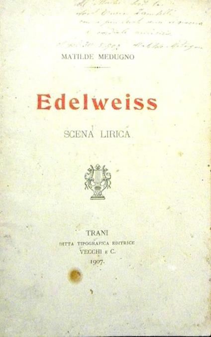 Edelweiss - Matilde Medugno - copertina