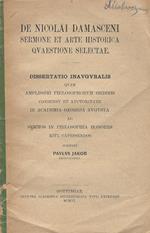 De Nicolai Damasceni sermone et arte historica quaestione selectae. Dissertatio Inauguralis quam Amplissimi Philosophorum Ordinis consensu et auctoritate in Academia Georgia Augusta