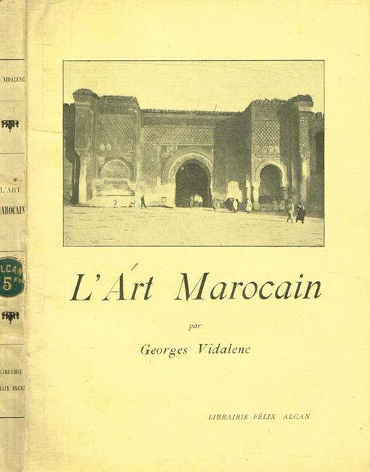 L' Art Marocain - Georges Vidalenc - copertina