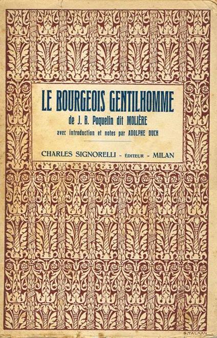 Le Bourgeois Gentilhomme - copertina