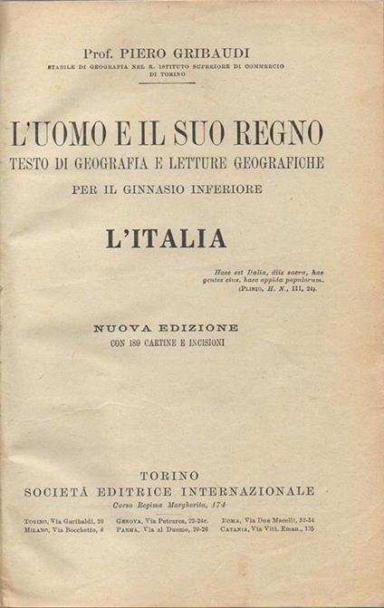 L' Italia - copertina