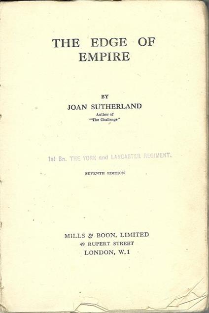 The Edge Of Empire - Joan Sutherland - copertina