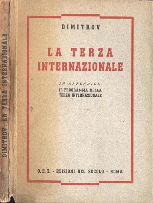 La terza internazionale - copertina