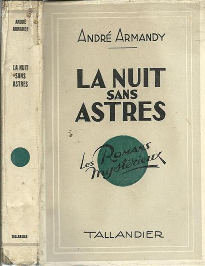 La Nuit Sans Astres - André Armandy - copertina