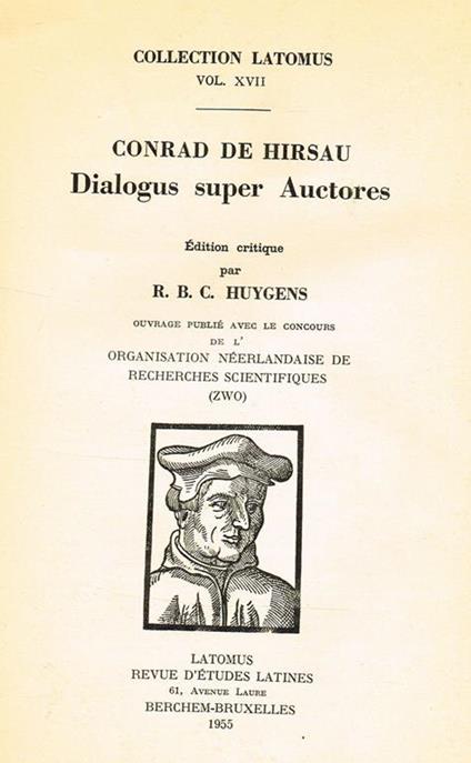 Dialogus Super Auctores - copertina