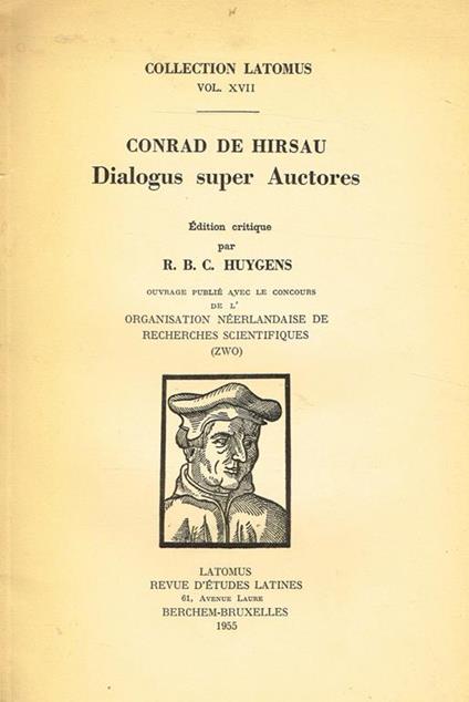 Dialogus Super Auctores - copertina