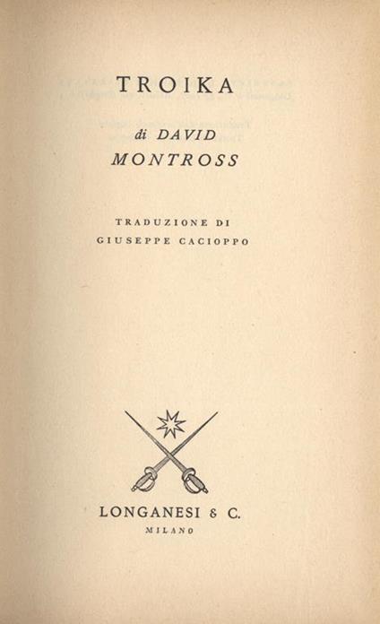 Troika - David Montross - copertina