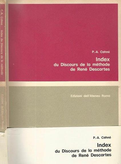 Index du Discours de la methode de Rene Descartes - copertina