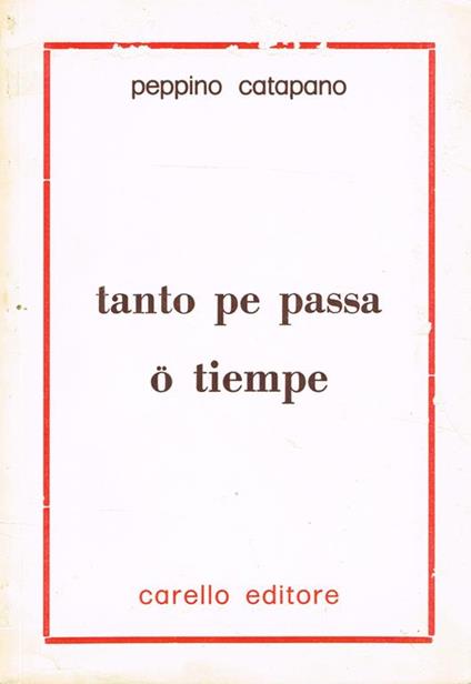 Tanto Pe Passa O Tiempe - Giuseppe Catapano - copertina