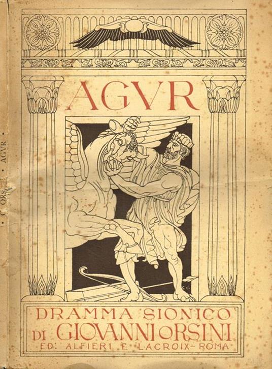 Agur. Dramma Sionico - Giovanni Orsini - copertina