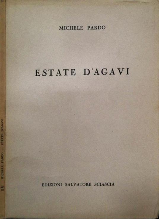 Estate D'Agavi - Michele Pardo - copertina