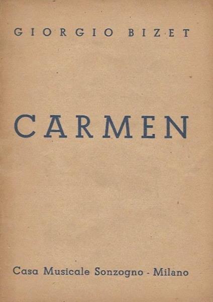 Carmen - Georges Bizet - copertina