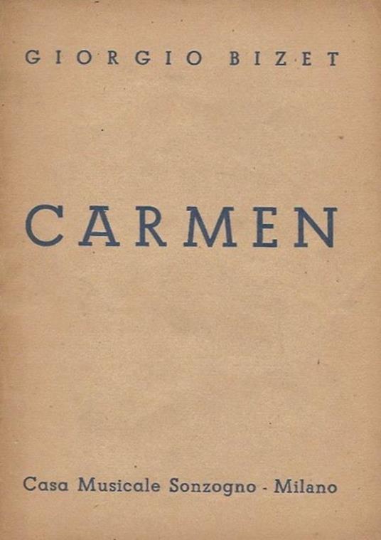 Carmen - Georges Bizet - copertina