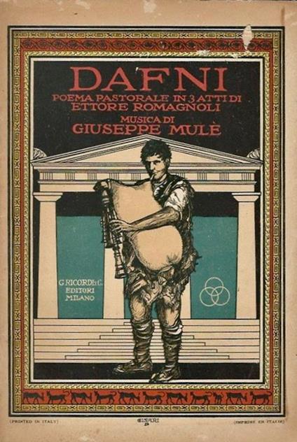 Dafni. Poema Pastorale In 3 Atti Di Ettore Romagnoli - Giuseppe Mulè - copertina