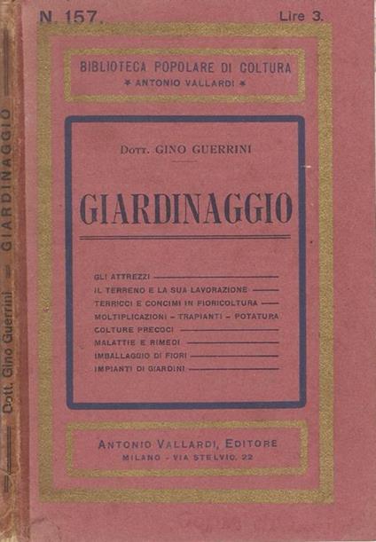Giardinaggio - Gino Guerrini - copertina