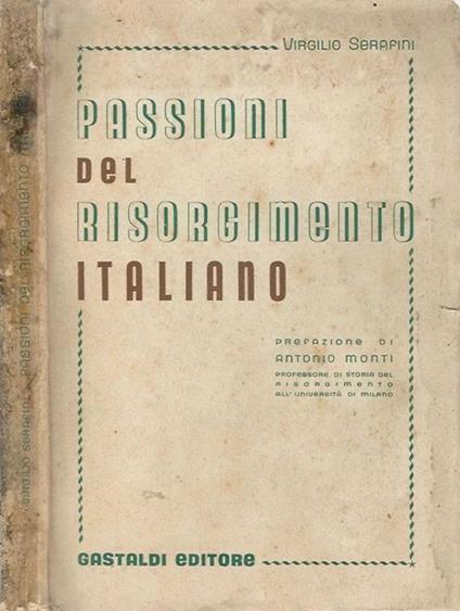 Passioni del Risorgimento Italiano - Virgilio Serafini - copertina