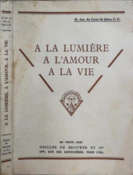 A La Lumiere, A L'Amour, A La Vie - copertina