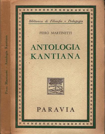 Antologia Kantiana - Piero Martinetti - copertina