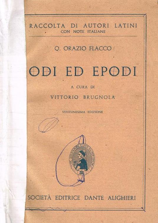 Odi Ed Epodi - Q. Flacco Orazio - copertina