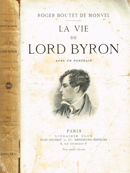 La Vie De Lord Byron - copertina