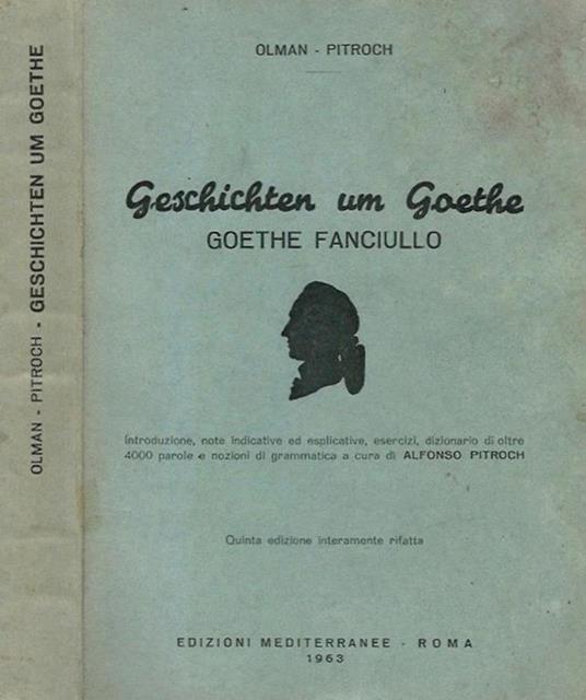 Geschichten um Goethe - Goethe fanciullo - copertina