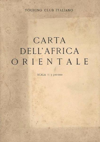 Carta dell'Africa Orientale - copertina