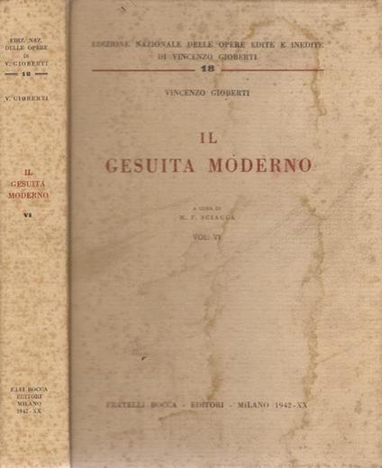 Il Gesuita Moderno. Vol. VI - Vincenzo Gioberti - copertina