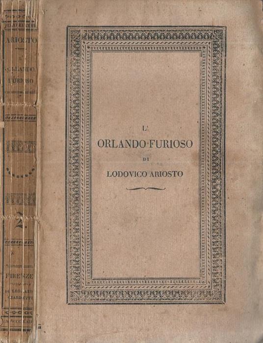 Orlando Furioso. Vol. I-XXI: Canti. - Ludovico Ariosto - Libro