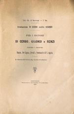 Graduazione di Cerbo Contro Gisondi. Per i Signori Di Cerbo, Gisondi e Renzi Contro i Signori Buzzo, De Capua, Jevoli e Seminario di S. Agata