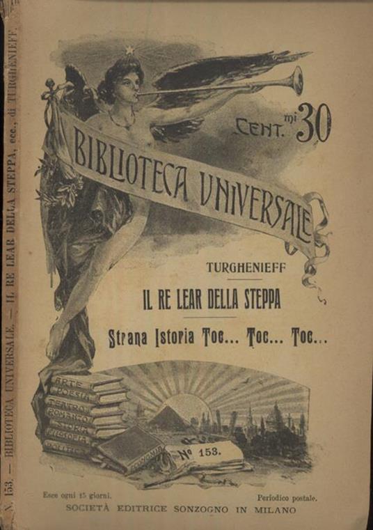 Il re lear della steppa. Strana istoria- toctoctoc - J. Turghenieff - copertina