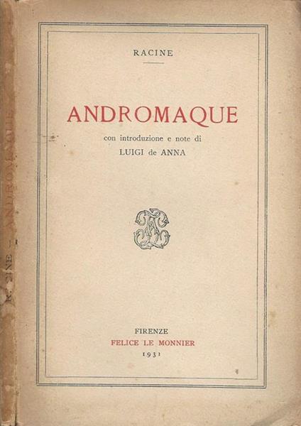 Andromaque - Jean Racine - copertina