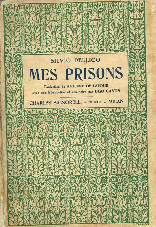 Mes Prisons - Silvio Pellico - copertina