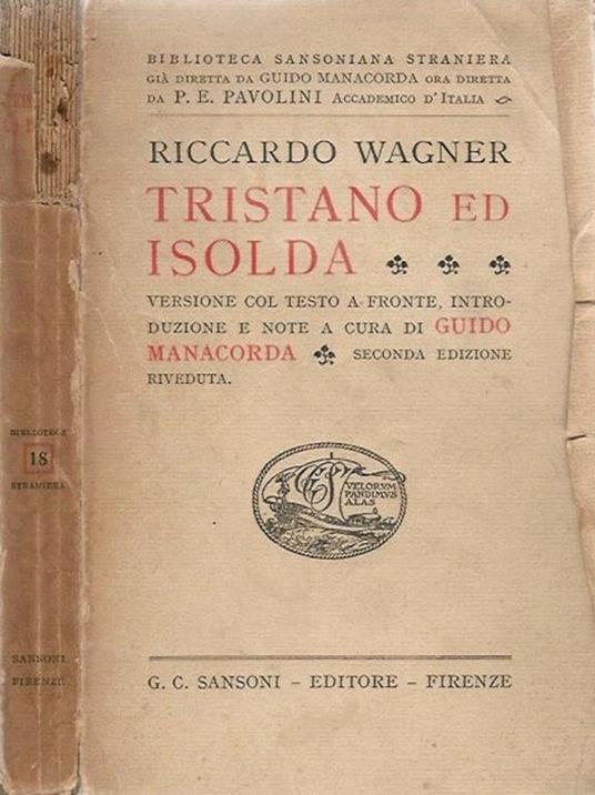 Tristano e Isolda - Richard Wagner - copertina