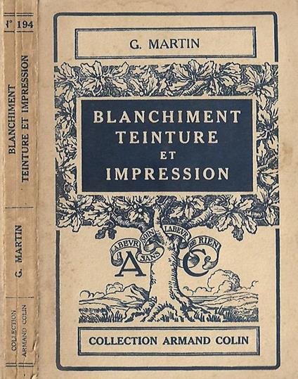 Blanchiment Teinture et Impression - Georges Martin - copertina