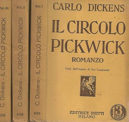 Il circolo pickwick - Charles Dickens - copertina