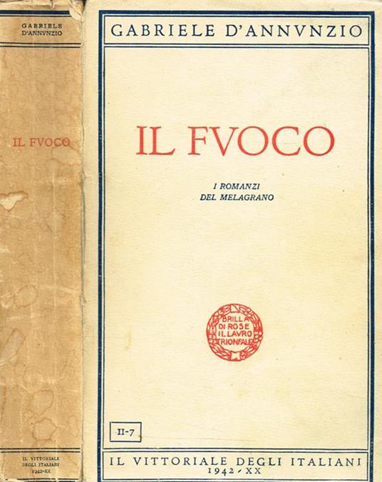 Il fuoco - Gabriele D'Annunzio - copertina