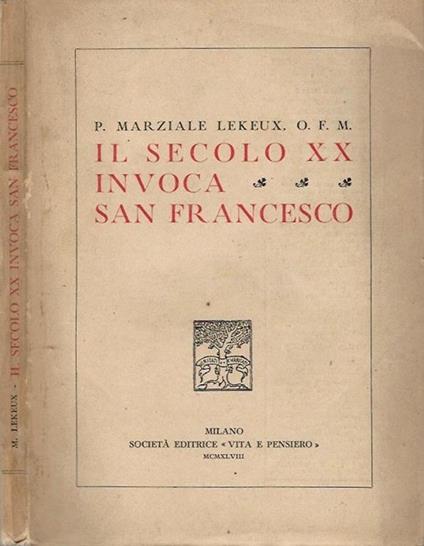 Il secolo XX invoca San Francesco - copertina