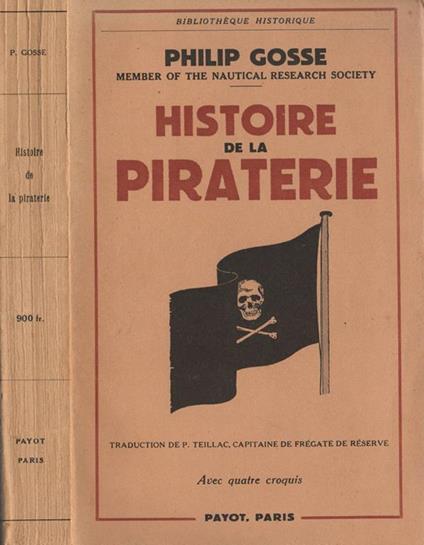 Histoire de la piraterie - Philip Gosse - copertina