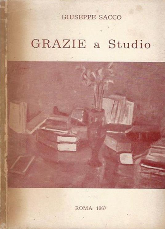 Grazie a studio - Giuseppe Sacco - copertina