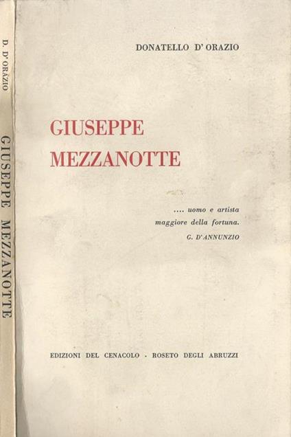Giuseppe mezzanotte - Donatello D'Orazio - copertina